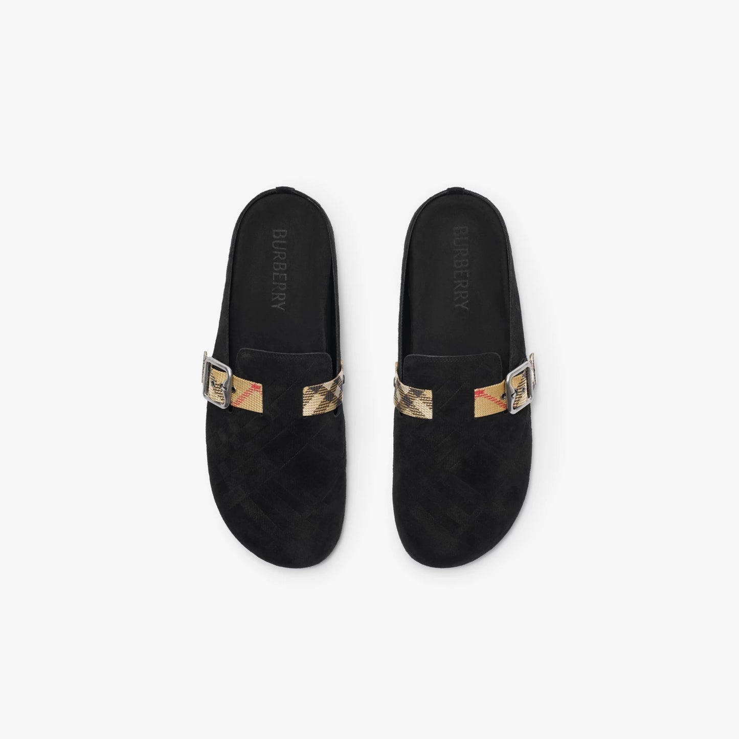 Check Suede Urchin Clogs